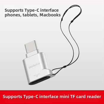 Lenovo D201 Type-C OTG Αντάπτορας και Αναγνώστης καρτών TF/SD, Μεταλλικός