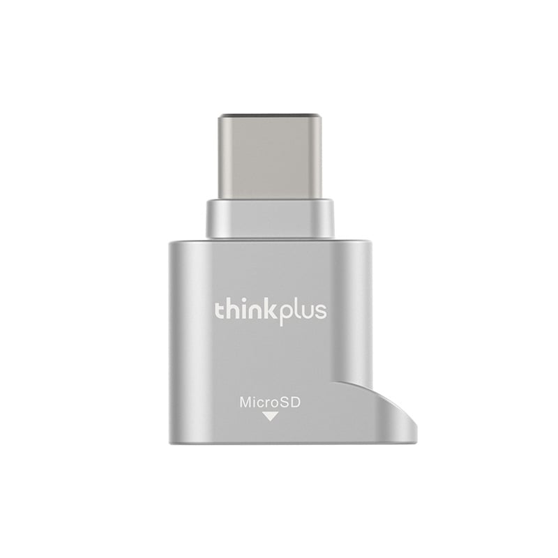 Lenovo D201 Type-C OTG Αντάπτορας και Αναγνώστης καρτών TF/SD, Μεταλλικός