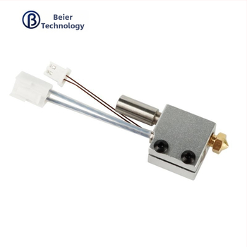 Комплект за гореща глава на 3D принтер: Ратълснейк печатна глава, нагревателна дюза, Volcano нагревателен блок, силиконова маншета