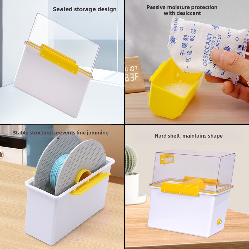 Sušiaca skrinka pre príslušenstvo 3D tlače – tesniaca, priehľadný skladovací kontajner – Earth Surface Drying Box