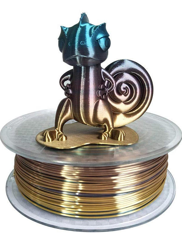 Νήμα PLA για 3D εκτύπωση με μεταλλικό εφέ, 1 кг, χωρίς μάρκα