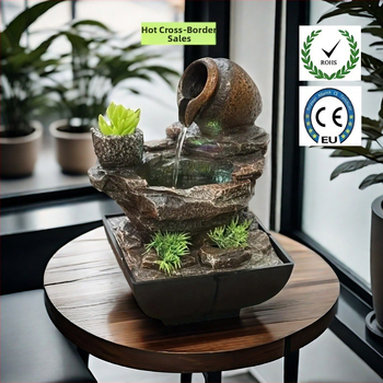 Σιντριβάνι από ρητίνη, διακοσμητικό κήπου τοίχου με ψεκασμό προς τον τοίχο, Green Feng, καταγωγή Κίνα