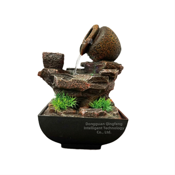 Фонтан от смоли, стенен градински декор с пръскане към стената, Green Feng, произход Китай