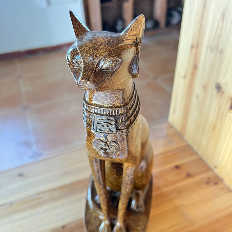 Statuie de zeiță: Anubis, zeul catilor, Sfinx cu față umană, Nefertiti, incensier pentru tămâie, decor modern minimalist (Material: rășină sintetică; Cod produs: AL-611109441335; Categorie: Statuie de zeiță; Stil: Modern Minimalist)