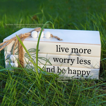 Дървен декоративен стелаж във формата на купчина книги, модерен минималистичен стил, дървен материал, за хол и офис