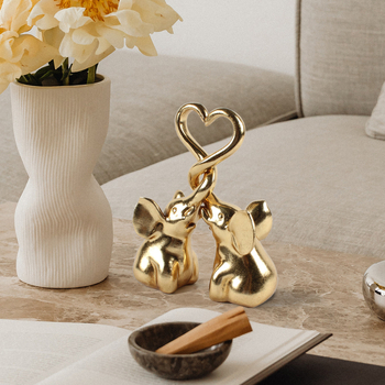 Десктопна декоративна животинска фигурка от синтетична смола, Witt — Resin Crafts, модерен минималистичен стил