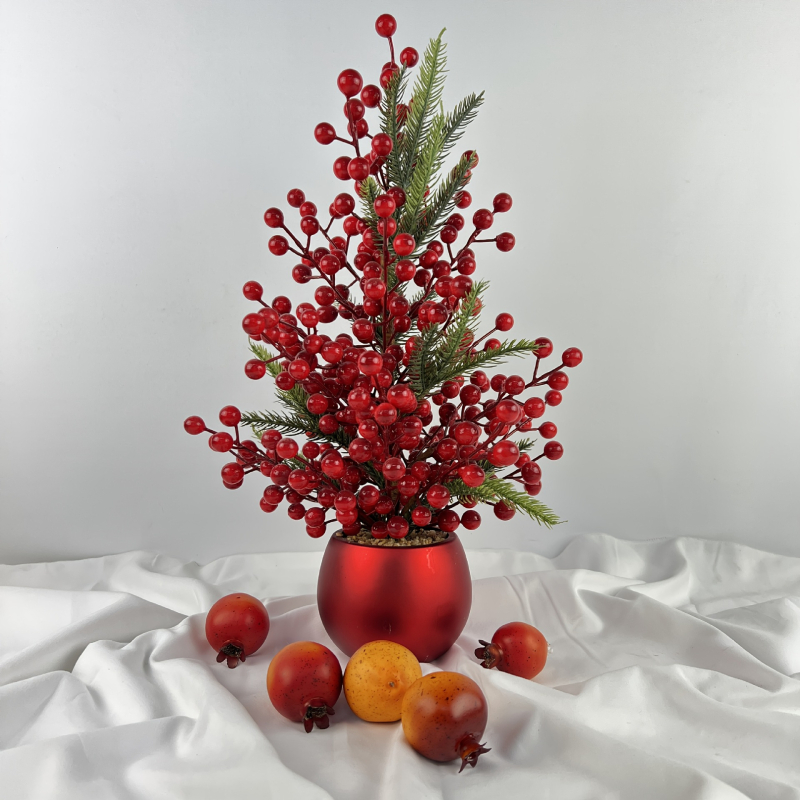 Dirbtinė obuolių Kalėdų eglutė – iš plastiko, injekcinis liejimas, namų dekoracija