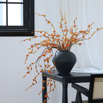 Mākslīgais zieds - Persimmon silikons, vienas zaras, sērija JX-672032, Artisan Spirit