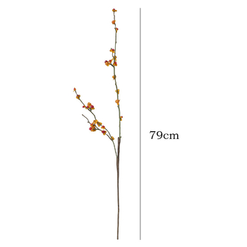 Mākslīgais zieds - Persimmon silikons, vienas zaras, sērija JX-672032, Artisan Spirit