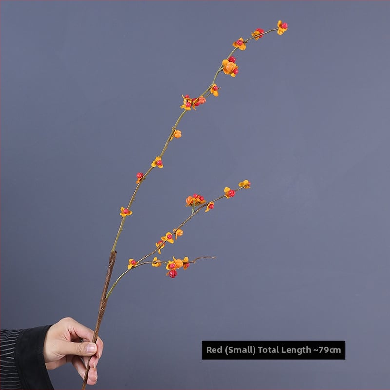 Mākslīgais zieds - Persimmon silikons, vienas zaras, sērija JX-672032, Artisan Spirit