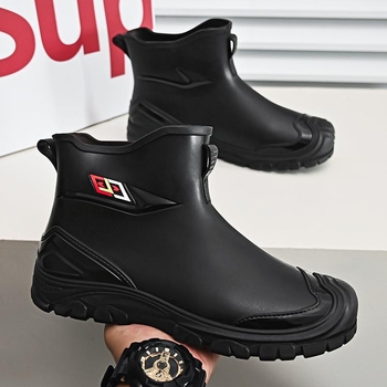 Vyriski lietaus batai iki kelių, Crosyile resin viršus, etninio stiliaus