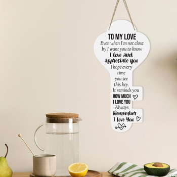 Дървен висящ декор в китайски стил – подарък за мама и татко (Ден на майката, Ден на бащата)