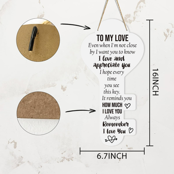 Дървен висящ декор в китайски стил – подарък за мама и татко (Ден на майката, Ден на бащата)