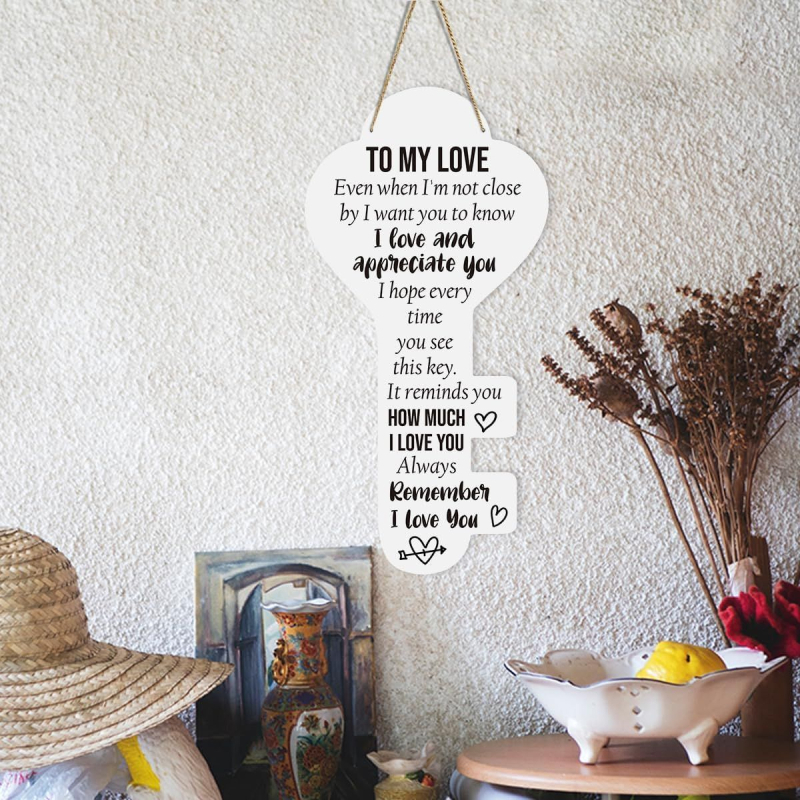 Дървен висящ декор в китайски стил – подарък за мама и татко (Ден на майката, Ден на бащата)