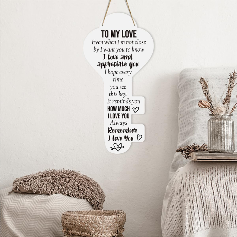 Дървен висящ декор в китайски стил – подарък за мама и татко (Ден на майката, Ден на бащата)