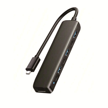 Type-C 7-σε-1 dock με USB 3.0 και HDMI, έξοδος HDMI σε τηλεόραση/προβολέα/οθόνη, 5 Gbps, καλώδιο 14 cm