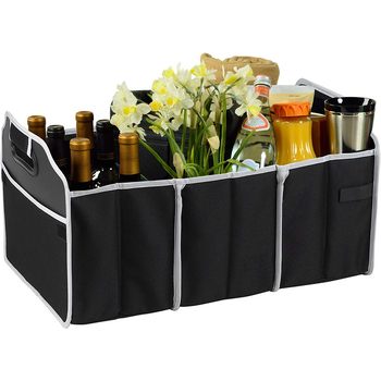 Автомобилен кош за пикник за съхранение, сгъваема външна кутия, водоустойчива, с дръжка, универсална съвместимост, възможност за печат на лого