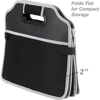 Автомобилен кош за пикник за съхранение, сгъваема външна кутия, водоустойчива, с дръжка, универсална съвместимост, възможност за печат на лого