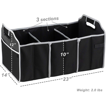 Автомобилен кош за пикник за съхранение, сгъваема външна кутия, водоустойчива, с дръжка, универсална съвместимост, възможност за печат на лого