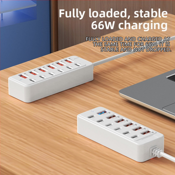 12-в-1 USB/Type-C хъб за прехвърляне на данни и зареждане