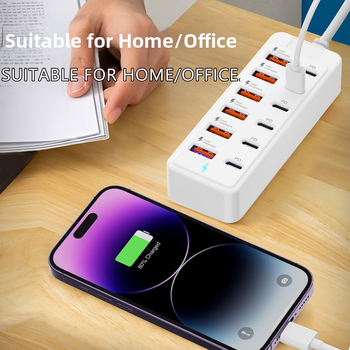 12-в-1 USB/Type-C хъб за прехвърляне на данни и зареждане