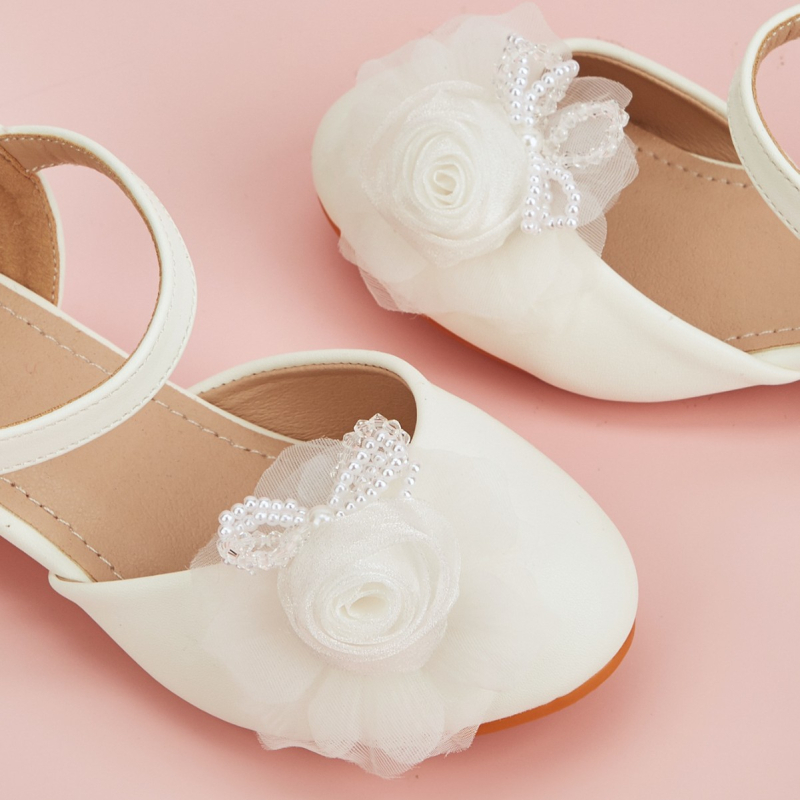 Κοριτσίστικα σανδάλια με διάτρητο σχέδιο σε στιλ πριγκίπισσας, με Velcro, επάνω μέρος από μικροΐνες δέρμα, σόλα από καουτσούκ, για ηλικίες 7–12 ετών