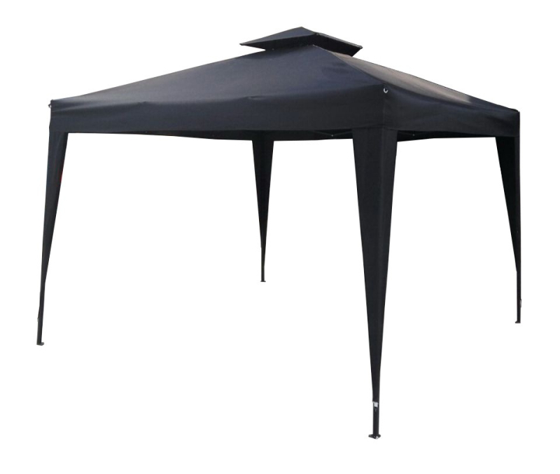 Συναρμολογούμενος υπόστεγος σκηνής με διπλό οροφή, 3x3 m, μεταλλικός σκελετός από σίδηρο, ύφασμα 210D, αδιαβροχοποίηση 1500–2000 mm