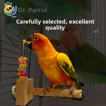 Παιχνίδι δαγκώματος για παπαγάλο – ξύλινο και ακρυλικό, διαδραστικός περιστρεφόμενος σχεδιασμός; Μάρκα Doctor Parrot; Κατάλληλο για παπαγάλους