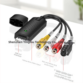 Κάρτα καταγραφής βίντεο USB 2.0 με είσοδο CVBS 3RCA AV, ανάλυση 720x480, μοντέλο YMC3U-B