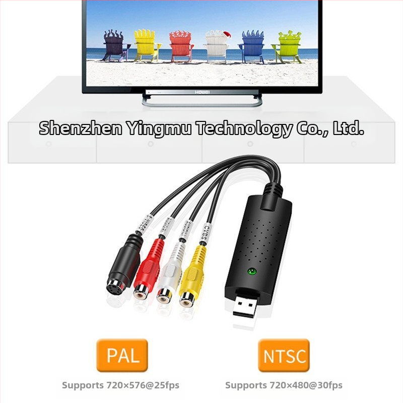 Видео карта за улавяне на видео USB 2.0 със CVBS 3RCA AV вход, 720x480, модел YMC3U-B