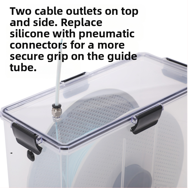 Кутия за сушене на консумативи за 3D принтер за PLA (1 кг) и PETG – прахозащита, влагозащита, запечатано хранилище