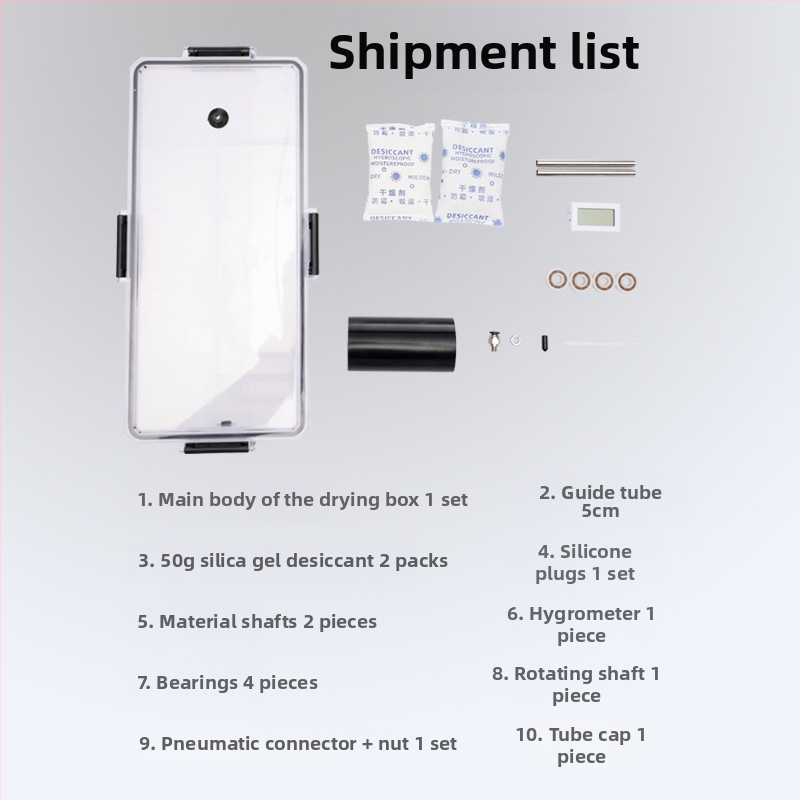 Кутия за сушене на консумативи за 3D принтер за PLA (1 кг) и PETG – прахозащита, влагозащита, запечатано хранилище