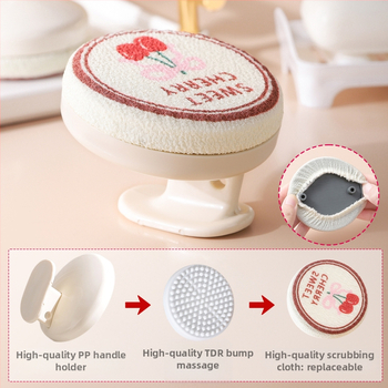 Leiwei Χειροκίνητη βούρτσα μπάνιου - ABS + ύφασμα απολέπισης με άμμο, Μοντέλο LW03835, Κατάλληλο για όλους