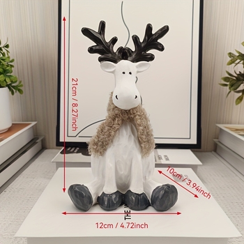 Елен от смола – декоративна фигура за дневна, европейски стил, занаяти от смола, опаковка в картонена кутия