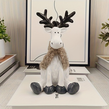 Елен от смола – декоративна фигура за дневна, европейски стил, занаяти от смола, опаковка в картонена кутия