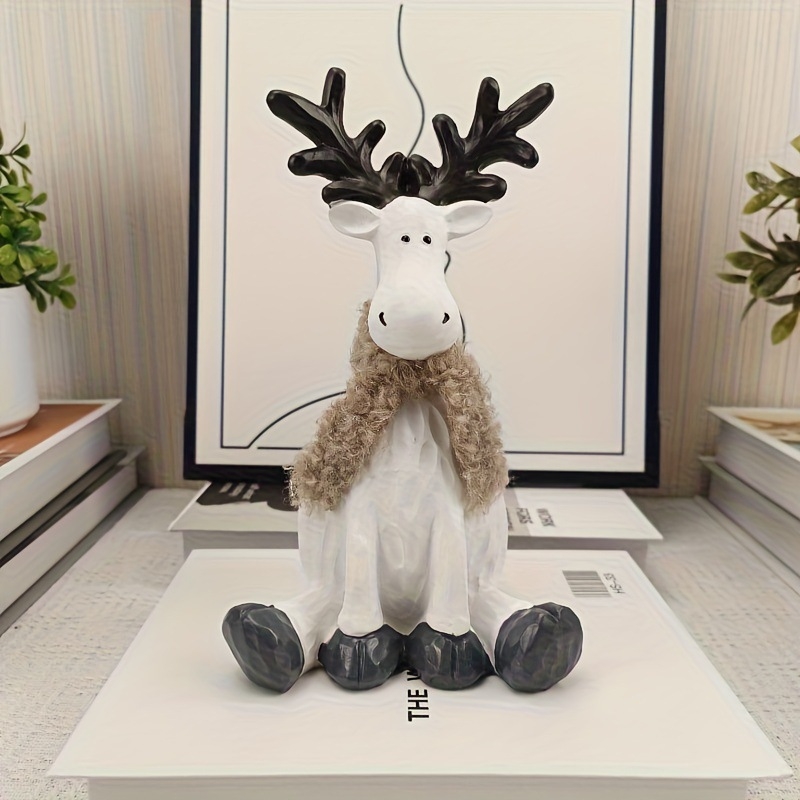 Ren din rășină – ornament decor pentru sufragerie, stil european, artizanat din rășină, ambalaj în cutie de carton
