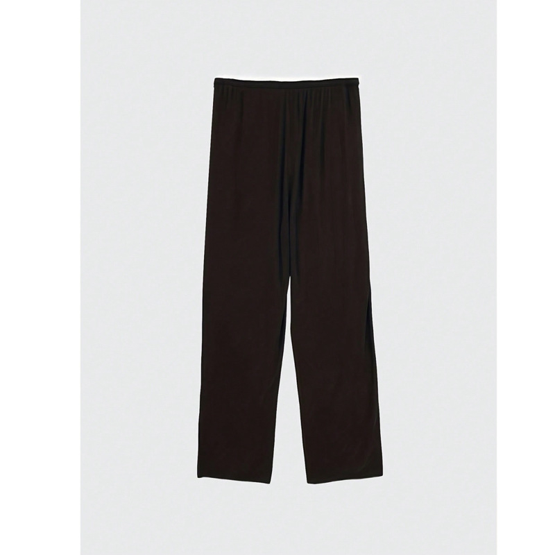 Δύο ζεύγη ανδρικών πυτζάμα παντελόνιών — ύφασμα Milk Silk, πολυεστέρας 90–95%, μεσαίο πάχος, ανοιξιάτικο χαλαρό οικιακό ρούχο