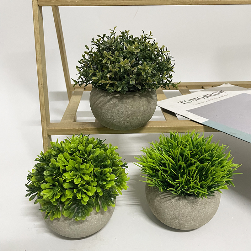 Σετ τεχνητών γλαστρών για εσωτερική διακόσμηση γραφείου και φωτογραφικά αξεσουάρ (Μάρκα: Hengyida; Υλικό: Πλαστικό; Διαδικασία: Έγχυση χύτευσης; Ποικιλία: 3312868)