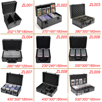 Θήκη αποθήκευσης και έκθεσης καρτών ποδοσφαίρου από κράμα αλουμινίου, φορητό κιβώτιο εργαλείων, χωρητικότητα 10 καρτών, βάρος 2,3 kg, φορτίο 50 kg