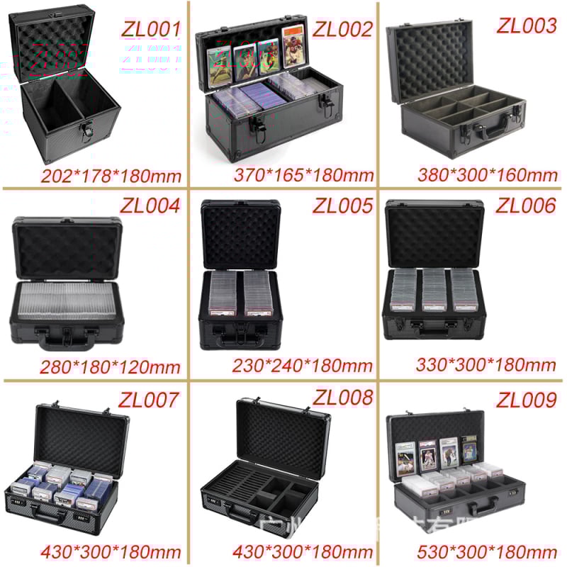 Θήκη αποθήκευσης και έκθεσης καρτών ποδοσφαίρου από κράμα αλουμινίου, φορητό κιβώτιο εργαλείων, χωρητικότητα 10 καρτών, βάρος 2,3 kg, φορτίο 50 kg