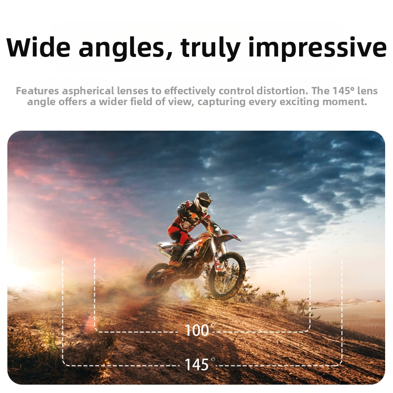 Mini01 4K водоустойчива екшън камера за открито, IP68, 4K60fps, 1.54in LCD, WiFi дистанционно, 980mAh батерия