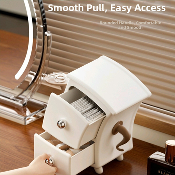 Οργανωτής κοσμημάτων και καλλυντικών σε ρετρό στυλ με διαχωριστικά — Dedidun YB2229, υλικό HIPS+PP, εκτύπωση λογότυπου, κυκλοφόρησε 2025