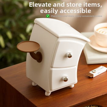 Οργανωτής κοσμημάτων και καλλυντικών σε ρετρό στυλ με διαχωριστικά — Dedidun YB2229, υλικό HIPS+PP, εκτύπωση λογότυπου, κυκλοφόρησε 2025