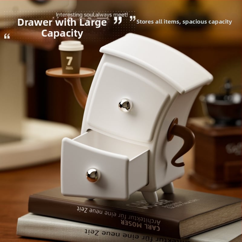 Organizator retro pentru cercei și cosmetice cu compartimente — Dedidun YB2229, material HIPS+PP, imprimare logo, lansare 2025