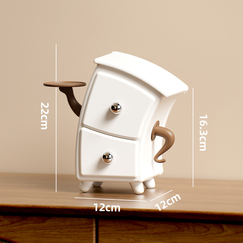 Organizator retro pentru cercei și cosmetice cu compartimente — Dedidun YB2229, material HIPS+PP, imprimare logo, lansare 2025