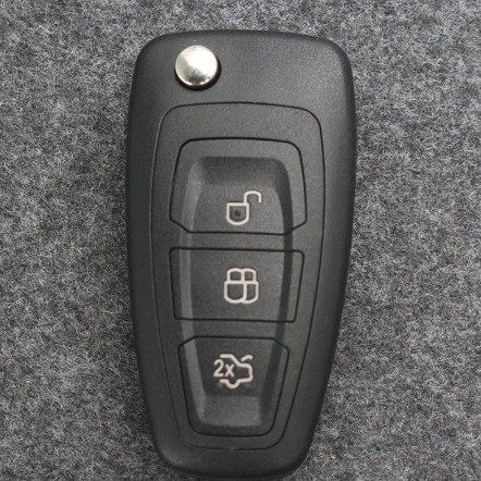 Ford Focus sulankstomas raktų korpusas, 433 MHz + 63 čipai, FSK