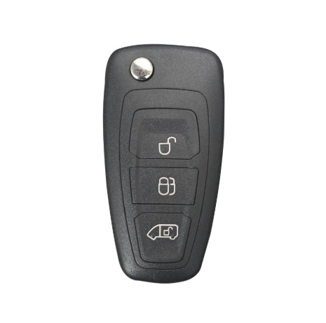 Ford Focus sulankstomas raktų korpusas, 433 MHz + 63 čipai, FSK