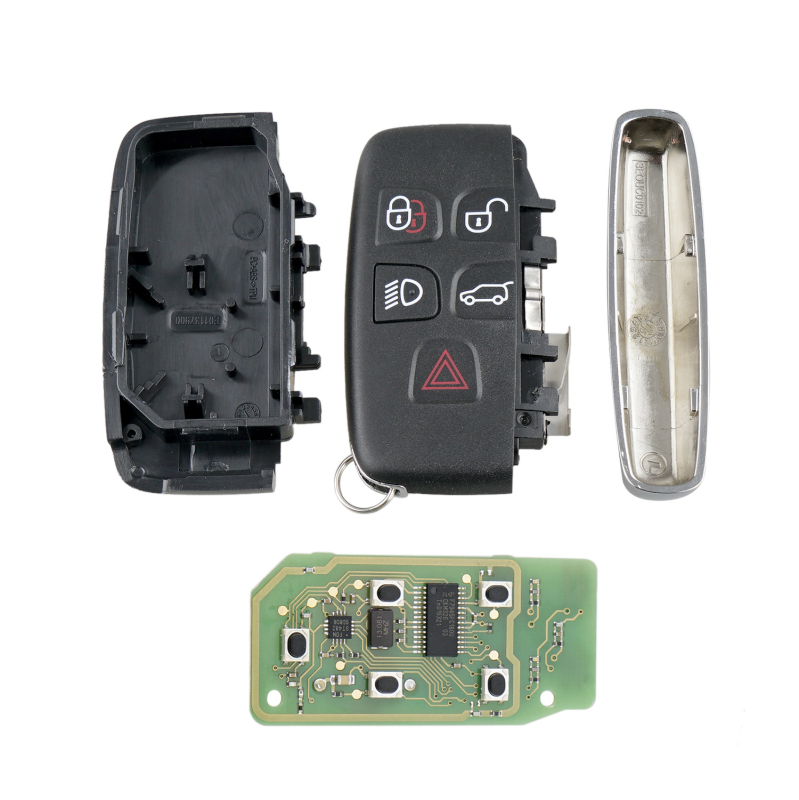 5-gumbi daljinski upravljač za ključ Land Rover Jaguar, kompatibilan s KOBJTF10A, EW93-15k601-AD, 5E0U50357, 315 MHz