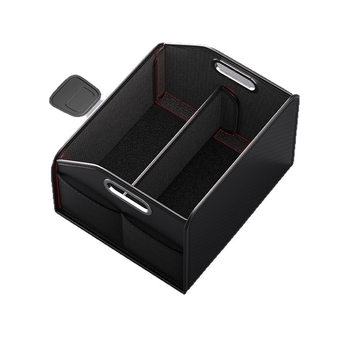 Кожена сгъваема кутия за багажник на автомобил - Органайзер за заден багажник, водоустойчива, универсална, модел 3123