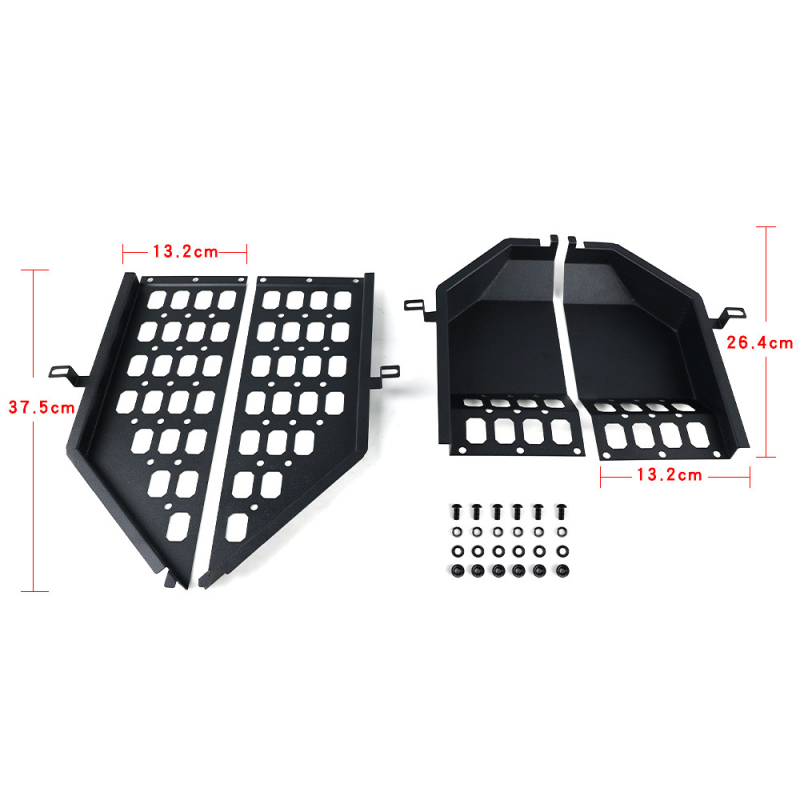 Κιβώτιο αποθήκευσης μπροστινής πόρτας Jeep Wrangler JL – μεταλλικό ράφι πόρτας, συμβατό JL, GETITALL